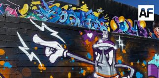 Artistas urbanos pintan con tema mundialista en Tlaquepaque Jalisco