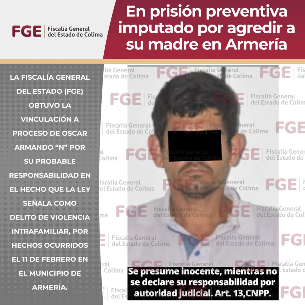 prision agresion verbal fisica a su madre
