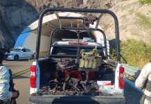 Guardia Nacional y Ejército Mexicano aseguraron armamento y droga en Sinaloa