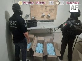 Autoridades federales detienen a seis personas y aseguran 270 kilos de presunto fentanilo en Villa de Álvarez,Colima