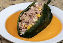 Chiles rellenos de atún como opción económica y saludable para Cuaresma