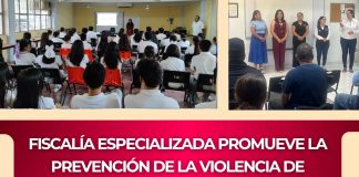 Fiscalía Especializada promueve la prevención de la violencia de género en instituciones educativas