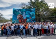 Inauguran mural “Territorio loro”, en el acceso principal al campus Coquimatlán