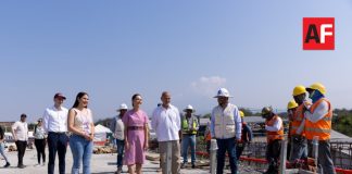 Sheinbaum supervisó avances de obras hídricas y de movilidad en Colima junto a Indira Vizcaíno