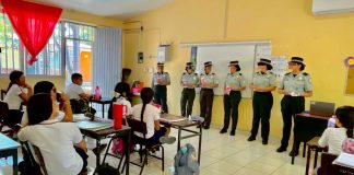 Guardia Nacional imparte pláticas de prevención de la violencia de género en escuelas del estado de Colima