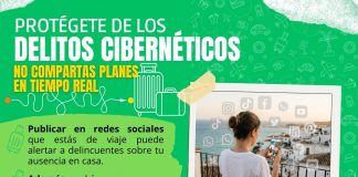 Policía Cibernética de Colima exhorta a no anunciar salidas vacacionales en redes sociales