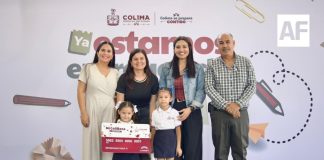 107 estudiantes de preescolar en Coquimatlán recibieron tarjeta de Mi ColiBeca para Empezar por gobierno de Indira