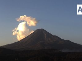 Volcán de Fuego sigue estable y con baja actividad: UEPC Colima