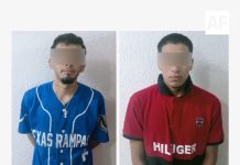 Operativo de prevención permite captura de dos hombres y aseguramiento de armas, en Villa de Álvarez