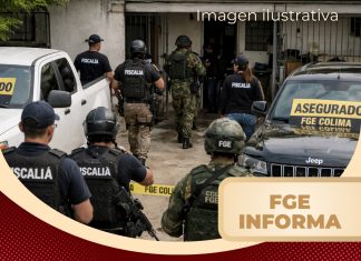 En cateos realizados en Colima, Villa de Álvarez, Tecomán y Manzanillo, aseguran tres vehículos y narcótico