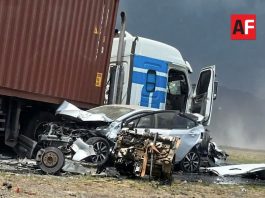 Carambola y tolvaneras cierran la autopista Guadalajara-Colima a la altura de Atoyac