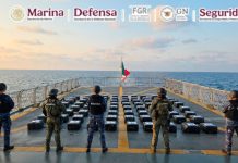 Marina asegura casi 2 toneladas de cocaína frente a Acapulco; suman más de 60 toneladas decomisadas en esta administración