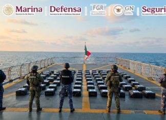 Marina asegura casi 2 toneladas de cocaína frente a Acapulco; suman más de 60 toneladas decomisadas en esta administración