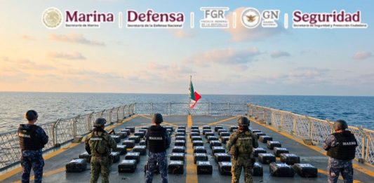 Marina asegura casi 2 toneladas de cocaína frente a Acapulco; suman más de 60 toneladas decomisadas en esta administración