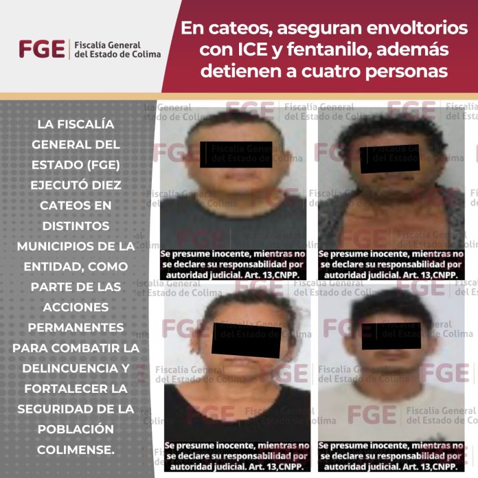 del 16 al 22 de marzo cateos decomiso fentanilo y ICE