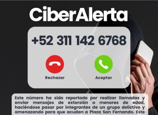 Autoridades emiten ciberalerta por llamadas de extorsión dirigidas a menores en Colima