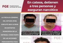 En cateos detienen a tres personas y aseguran narcótico
