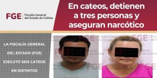 En cateos detienen a tres personas y aseguran narcótico
