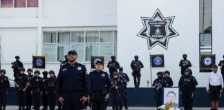 SSP rinde homenaje y reconoce la trayectoria y la valentía de elemento de la Policía Estatal