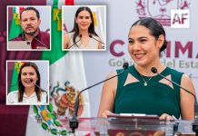 Indira Vizcaíno informa avances de los entronques Jalipa y Minatitlán y del Libramiento Manzanillo