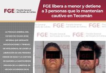 FGE libera a menor y detiene a 3 personas que lo mantenían cautivo en Tecomán