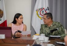 Indira Vizcaíno refuerza coordinación para garantizar una vida libre de violencia a las mujeres en Colima