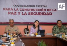 Indira Vizcaíno destaca acciones de prevención de violencia en reunión de seguridad en Colima