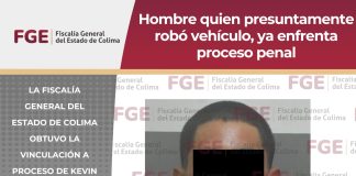 Hombre quien presuntamente robó vehículo, ya enfrenta proceso penal