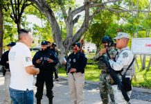 Guardia Nacional participa en jornada de proximidad social en el jardín Núñez de Colima