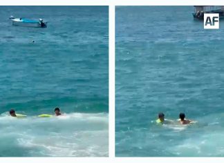 Guardavidas de UEPC Colima rescatan a joven tapatío en aguas marinas de Manzanillo