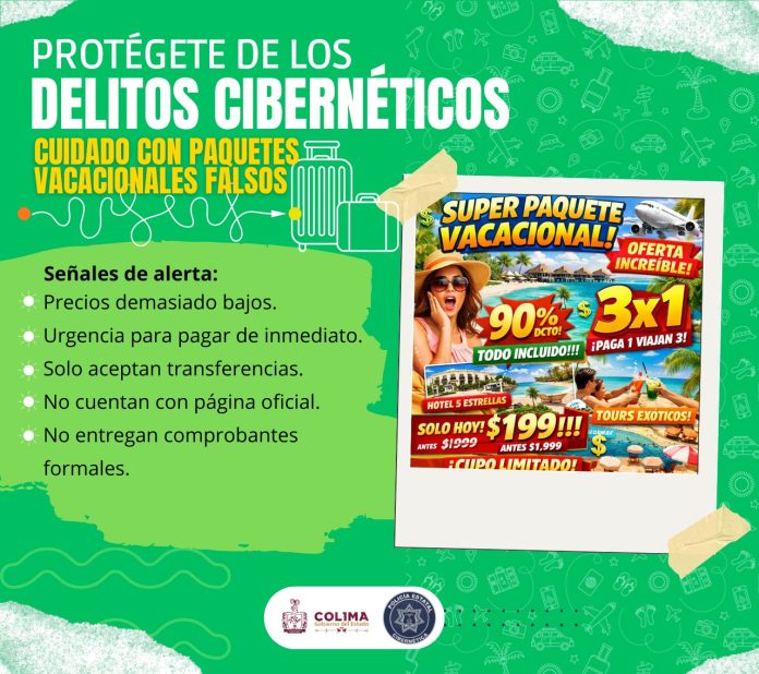 super paquete vacacional policia cibernetica