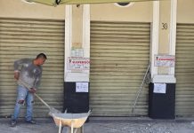 Suspenden obras en portal del Centro Histórico de Colima tras caída de plafón