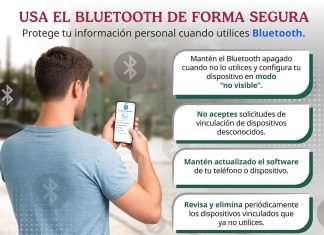 SSPC alerta sobre riesgos del Bluetooth y emite recomendaciones para su uso seguro