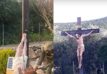 Indignación por imagen de soldado israelí destruyendo estatua de Jesucristo en Líbano