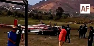 Cae helicóptero en predio aledaño a la Presa del Bosque, Zitácuaro