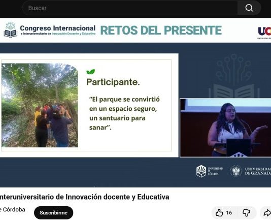 Estudiante de la UdeC presenta proyecto de senderismo ambiental en foro internacional de Córdoba, España