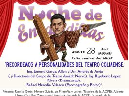 Invitan a Café Literario “Noche de Encaladillas” para rendir homenaje al teatro colimense
