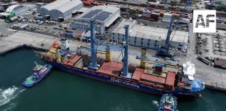 Llegan 2 nuevas grúas terrestres Liebherr al puerto de Manzanillo