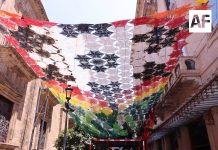 Mural aéreo de Etzatlán embellece el Centro Histórico de Guadalajara