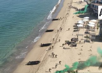 Todo un éxito Ejercicio de Adiestramiento de Nivel Cinco en Playa Las Brisas, Manzanillo
