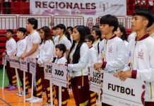 Indira Vizcaíno abanderó a deportistas que participan en la Olimpiada Nacional 2026