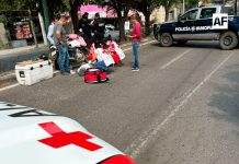 Motociclista resulta lesionado tras choque en Villa de Álvarez