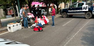 Motociclista resulta lesionado tras choque en Villa de Álvarez