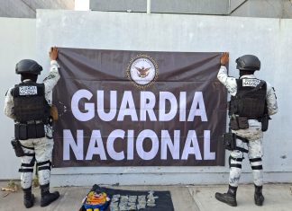 Aseguramiento de presuntos narcóticos en el municipio de Tecomán, Colima