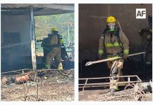 Bomberos combaten incendio en carpintería de Villa de Álvarez