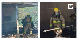 Bomberos combaten incendio en carpintería de Villa de Álvarez