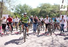 Más de 150 personas participaron en la ‘Rodada por la Paz’ que organizó Incode en La Campana