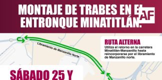 Seidum Colima hará montaje de trabes en el Entronque Minatitlán, este sábado y domingo