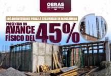 Seidum reporta 45% de avance en construcción de dormitorios para personal de Seguridad Pública, en Manzanillo