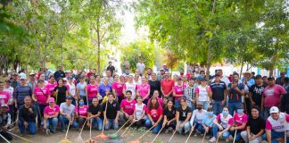 Encabeza Tey Macro Brigadas de limpieza en Puerta de Hierro y Villa Carlo